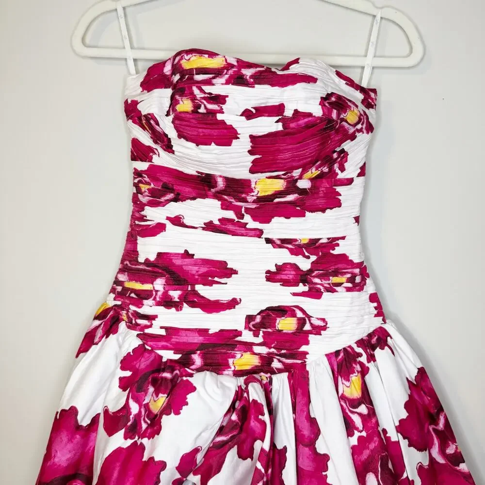 Aje Behold Floral Bubble Hem Maxi Gown US 4 - Picture 6 of 13